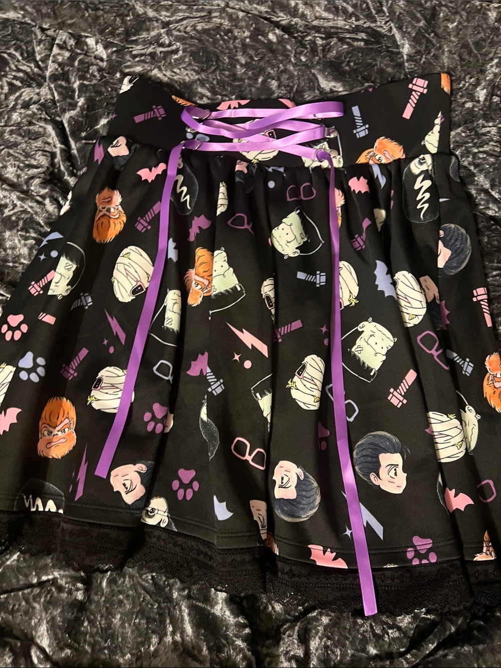 Hot Topic Chibi Frankenstein Skirt NWT size S